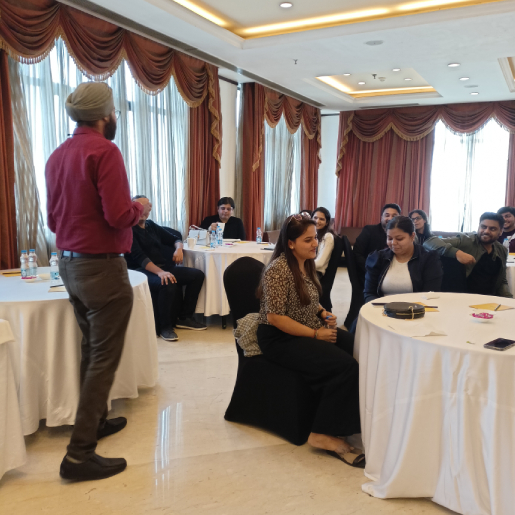 Expert trainer leading a communication workshop in Ghaziabad